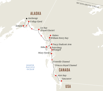 Alaska und Kanada – Wildnis, Gletscher und die Inside-Passage (Kurs Süd)