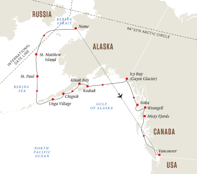 Alaska und Kanada – Aleuten, Bären und die Inside-Passage (Kurs Nord)