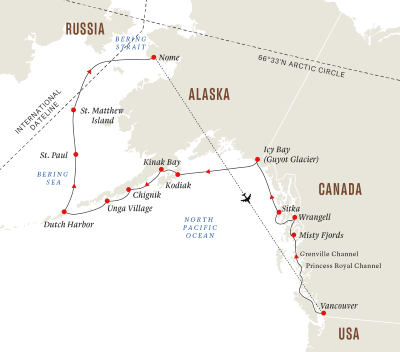 Alaska und Kanada – Aleuten, Bären und die Inside-Passage (Kurs Nord)