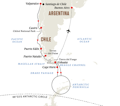 Expeditionsreise Antarktis und Patagonien (Kurs Süd)