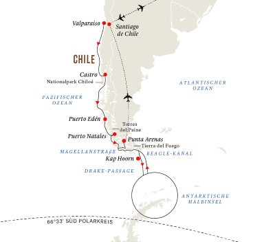 Expeditionsreise Antarktis und Patagonien (Kurs Süd) 