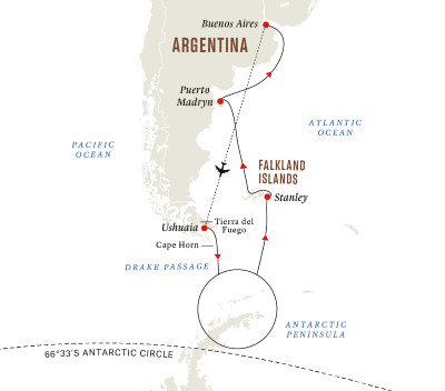 Expedition Antarktis und Falklandinseln (Kurs Nord)