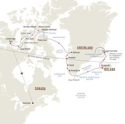 Island, Grönland und Nordwest-Passage – Auf den Spuren der großen Entdecker 