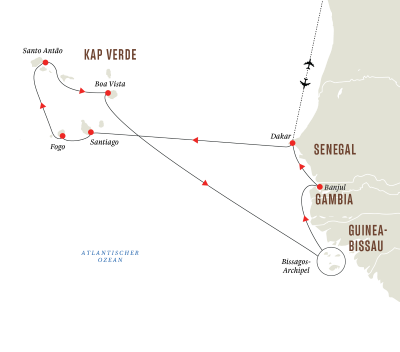Expedition zu den westafrikanischen Archipelen: Seereise nach Kap Verde und zum Bissagos-Archipel
