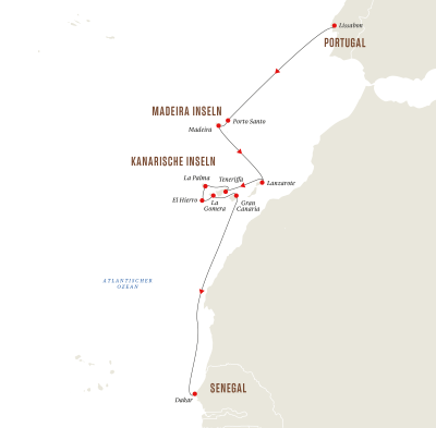 Wunder von Madeira und Kanarische Inseln – Von Lissabon nach Dakar