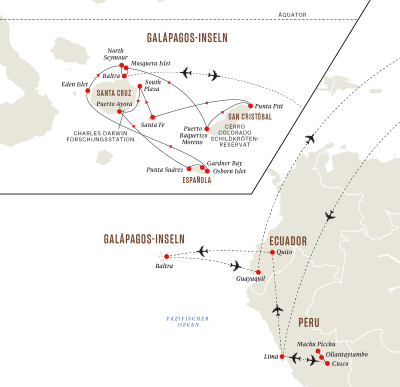 Galapagos-Inseln – Auf den Spuren Darwins und Machu Picchu