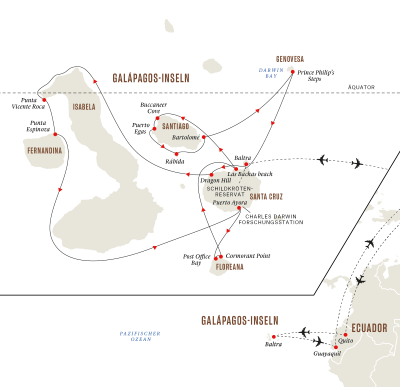 Expeditions-Seereise zum Galapagos-Archipel