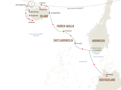 Von Hamburg nach Island – Expedition nordische Inseln: Island, Shetland- und Färöer-Inseln