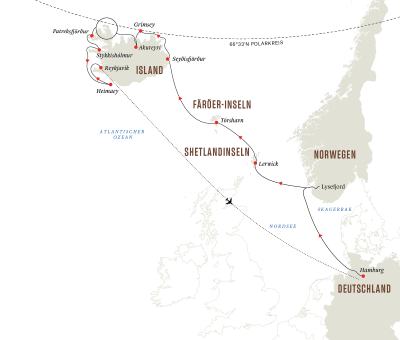 Von Hamburg nach Island – Expedition nordische Inseln: Island, Shetland- und Färöer-Inseln