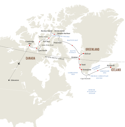 Die Nordwest-Passage – Von Reykjavík nach Cambridge Bay  