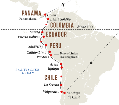  Andenküste – Geheimnisse der Inka und Panamakanal (Kurs Nord)