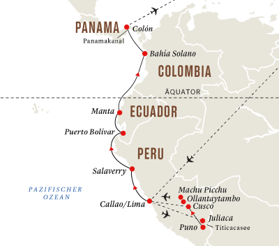 Faszinierendes Südamerika – Expeditionsreise von Peru nach Panama