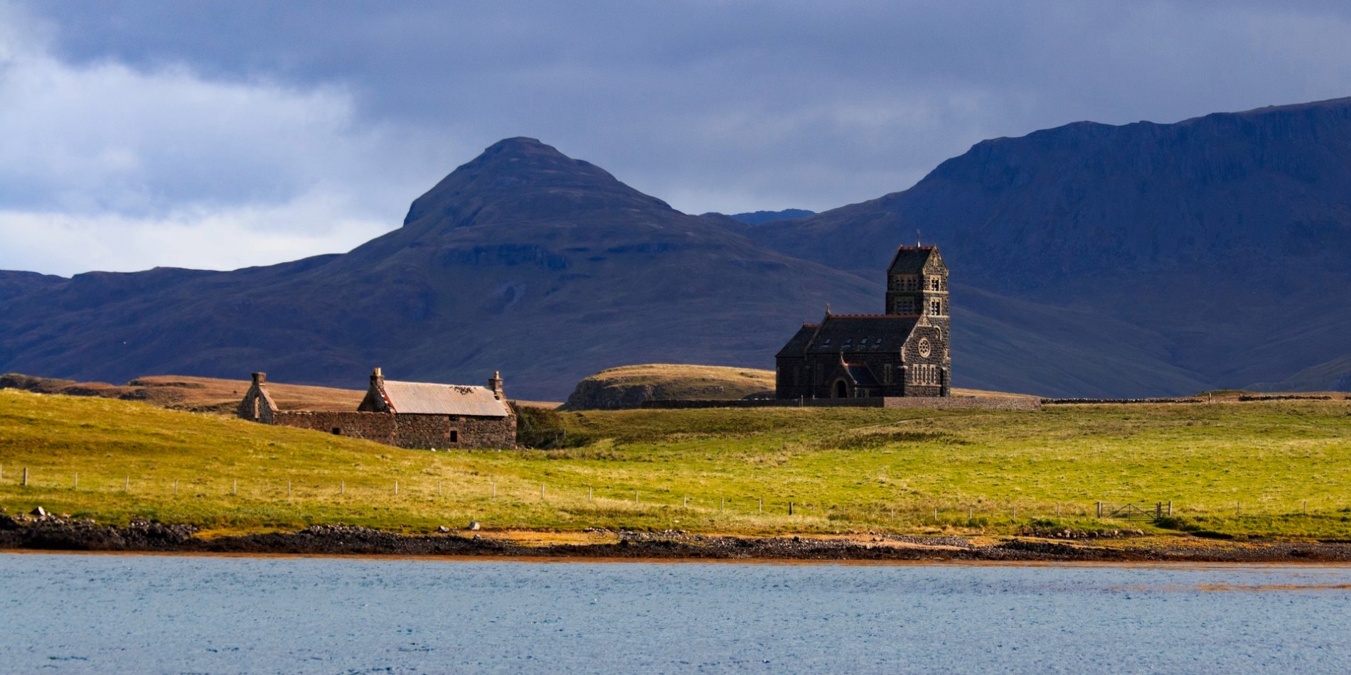 Old church on the isle of Canna