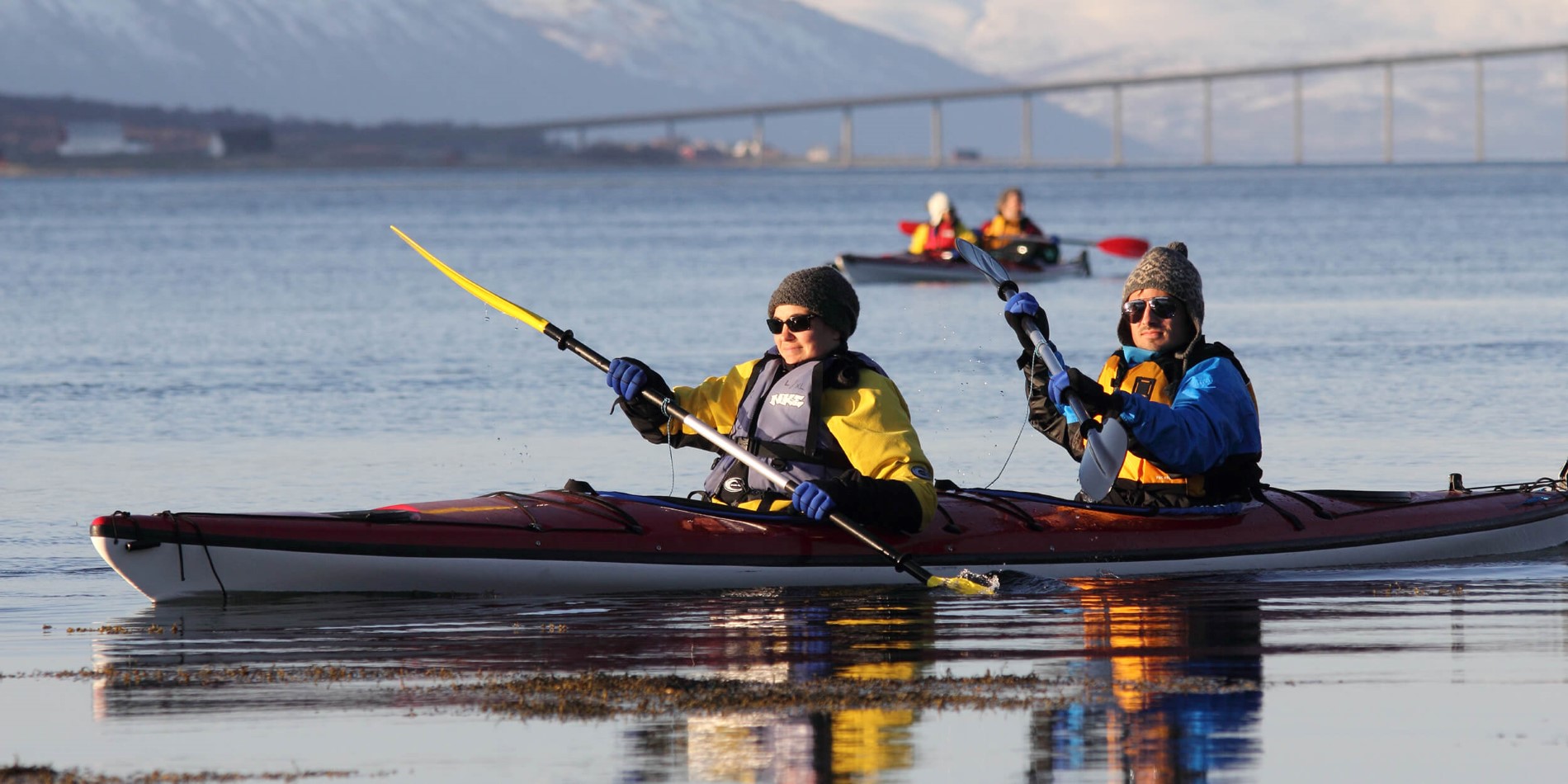 Seekajak-Tour bei der Insel Håkøya / Tromsø