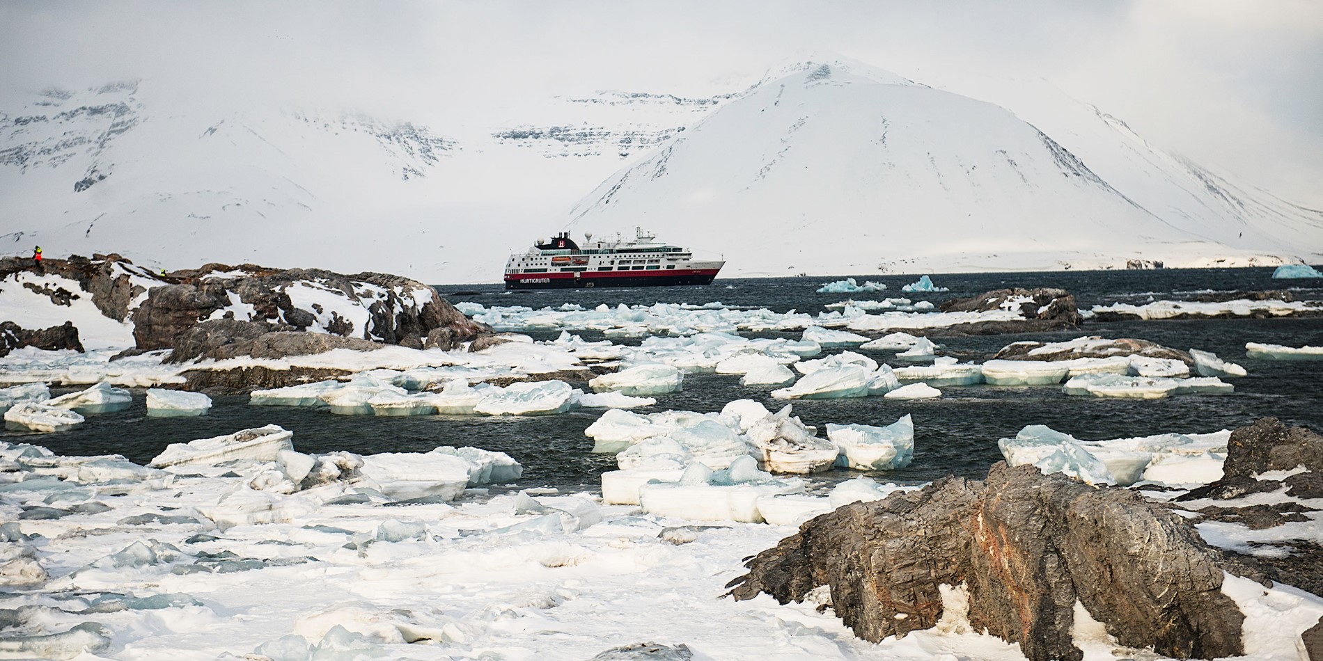 Hurtigruten im Land des Eisbären Spitzbergen. 
